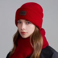 Kenmont 绵羊毛韩系2025新款百搭冷帽户外大头围针织帽堆堆帽女9586