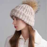 Kenmont 帽子针织帽女防风防寒保暖登山户外大头围2025新款毛线帽女9567