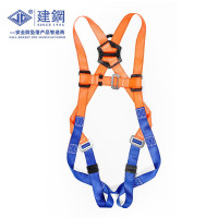 建钢安全带五点式680115 国标全身式单挂点高空作业装备防坠器登山保险劳保防护安全带 680115五点式安全带