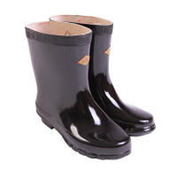 双安 绝缘靴子25KV 电工带电作业高压防触电 中筒雨靴 耐磨防滑安全劳保靴 黑色橡胶水鞋 42码