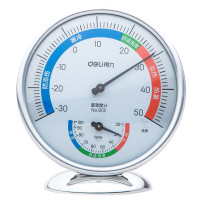 得力 9011 室内温度湿度计 基础中号(直径88MM)