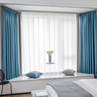 企采严选定制 1.8米窗户窗帘 杆长2.2米 (装轨道上20公分+1.8米窗内高+盖过窗口20公分)