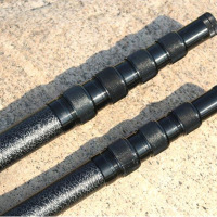 企采严选 伸缩拉闸撑线杆挑线杆任意定位杆多功能伸缩杆电工宽带专杆支撑杆/超硬万能型7米+U型挑线头 单位:个