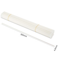 斯美奇 适用得力凭证装订机 财务装订机透明装订铆管 100根\/盒 长度300mm Φ4.8 适得力3888/33015