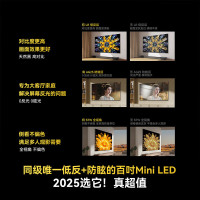 创维电视黑骑士A5F+ 100英寸[固定挂架送装一体]低反防眩Mini LED电视机液晶智能平板游戏 A5F Mini