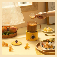 大宇(DAEWOO) 养生壶迷你煮茶壶家用煮茶器多功能养生杯花茶壶保温烧水壶Y01 奶酪黄[安静炖煮+6大功能]