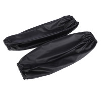 百舸(BAIGE)PVC袖套厨房水产防水防油污劳保套袖2付装 [2双装]黑色PVC防水