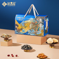 鲜品屋 山珍礼盒干货菌菇 1100g福礼礼盒