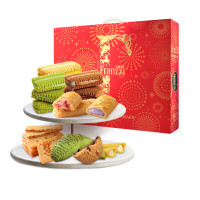 法丽兹 曲奇饼干休闲零食 1018g万家团圆好运连年-宝典礼盒[红色礼盒]