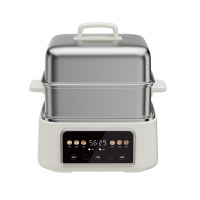 德世朗 不锈钢多功能电蒸锅家用一体大容量蒸炖锅全自动预约蒸箱 DDQHG128 8L