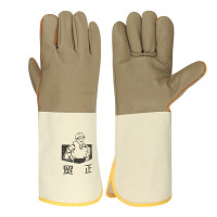 贸正帆布袖长电焊手套