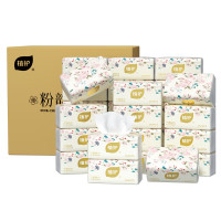 植护气垫纸巾·粉韵花枝纸面巾118*175mm4层60抽*30包/箱