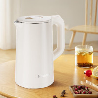 志高烧水壶电热水壶 电水壶双层防烫2L大容量家用烧水壶304不锈钢内胆大功率快速烧水WM817