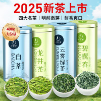 一杯香组合茶叶绿茶龙井碧螺春白茶安吉400g新茶礼盒装送礼自己喝自饮