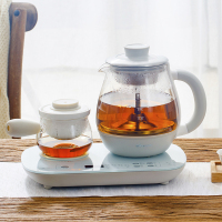 小熊Bear煮茶器煮茶壶 0.8L蒸汽喷淋式蒸茶壶养生壶电水壶热水壶304不锈钢烧水壶茶具黑茶ZCQ-A08E1