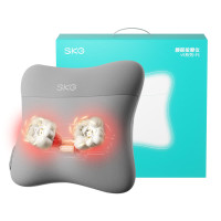 SKG腰部按摩器V5按摩仪肩颈腰背揉腹仪暖宫护腰神器热敷靠垫按摩腰靠 办公室神器生日礼物送男女友