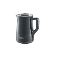 摩飞电器 柔音电热水壶 烧水壶 热水壶 家用恒温保温水壶 1.5L不锈钢304双层防烫实时显温开水壶MR6071白.