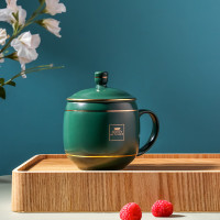 康宁WORLD KITCHEN 商务办公陶瓷杯380ml-红