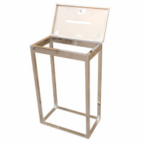 不锈钢投票架选举箱建包架待销毁文件袋保密帆布袋打包架支架70*100