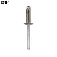 昆朴GB12618 5050/1008铝铁开口型扁圆头抽芯铆钉 M6*30 个