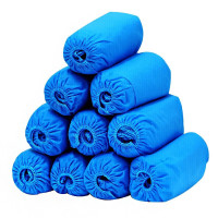 无纺布一次性鞋套 300克 蓝色 100只*20包/件 加厚型