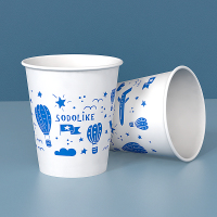 Sodolike尚岛 一次性纸杯 230ml加厚纸杯整箱1000只装 办公商务家用水杯子