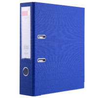 得力 5481经济型快劳夹A4/3英寸带孔文件夹(蓝色)