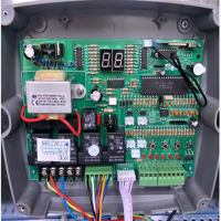 百胜晶源电动伸缩门控制器双电机无轨大门线路板自动门遥控器配凌 百胜学习码无轨主板整套