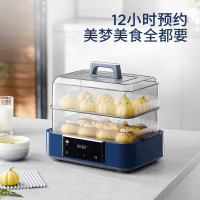 摩飞电器 电蒸锅多功能锅 家用12L大容量预约定时保温蒸炖锅速蒸锅电炖锅隔水炖煮锅 MR1158