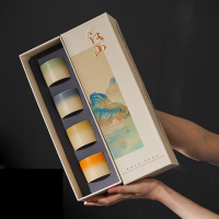 千里江山茶杯 主人杯礼盒装(4个装)