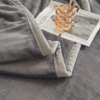 無印良品纯柔简尚舒绒毯1050g