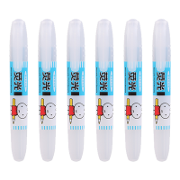 晨光MF5301彩色荧光笔标记笔 6支/盒 蓝色