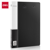 得力 5302 文件夹A4金属双强力夹(黑色)(只)