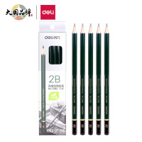 得力(deli) 7084-2B 高级绘图铅笔(绿色)(12支/盒)