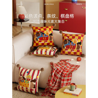 小马蒂奇新款氛围小马抱枕卡通马年装饰枕沙发客厅靠垫靠床头套枕30*70cm