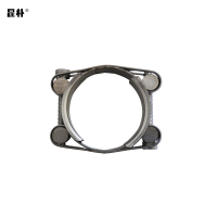 昆朴304不锈钢强力喉箍 双头卡箍 170-180mm 个