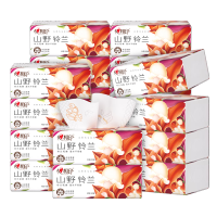 心相印向野而生90抽20包四层塑装面巾纸(铃兰印花)(箱装)DT41090