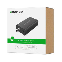 绿联 HDMI转SDI高清转换器 HD 3G-sdi广播级1080P60Hz监控摄影机电视台专用 黑色40966