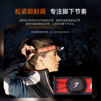 Fenix HM65R-T V2.0超轻双光源镁合金越野跑头灯1600流明170米射程黑色