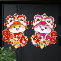 2026年春节 马年新款立体卡通生肖对贴