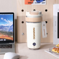 大宇(DAEWOO) 便携式迷你烧水壶家用旅行泡茶保温电热水杯 0.35L DYSH-035E电热水杯(罗马假日)