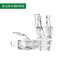 绿联水晶头保护套6类六类/超6类/超五类家用RJ45网线头防护套 50638_水晶头护套 透明50个装50638