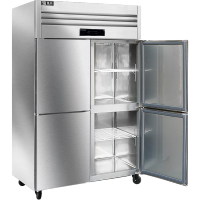 圣托(shentop)厨房冰柜立式冷冻柜 酒店饭店四开门冰箱商用 全冷冻四门高身雪柜 STLN-GD24