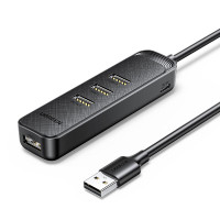 绿联 USB分线器高速4口USB3.0延长线多口拓展坞HUB集线器笔记本电脑USB扩展坞转换器转接头 1.5米20488