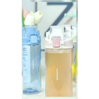 乐扣乐扣(LOCK&LOCK)人鱼线塑料运动水杯便携水壶带刻度提手男女水杯子520ML蓝色 ABF796