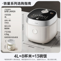 小熊(Bear)电饭煲家用4-6人 0氟铁釜铁胆电饭锅 柴火饭杂粮上下加热 多功能家用4升 DFB-J40Q5