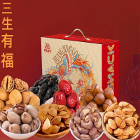 黄金果农凤栖梧桐三生有福L1高端坚果礼盒1928g