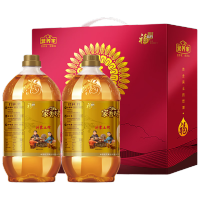 中粮福临门沂蒙土榨福泰安康花生仁油礼盒900mL*2