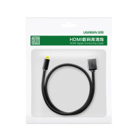 绿联Micro HDMI转标准HDMI转接线 公对母高清微型HDMI转换头 平板相机连电脑电视显示器黑20134