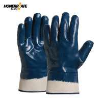 好员工大口全掌蓝丁腈涂层手套DJ900 (24双装)